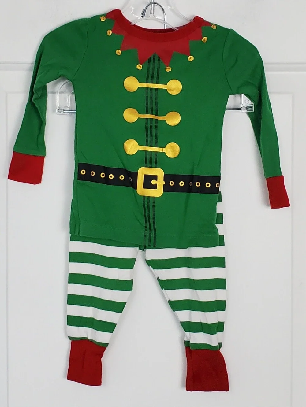 Wondershop Kids Elf Christmas Holiday 2 Piece Pajama Set Target - Size 18M - EUC
